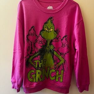 Pink Grinch Graphic Sweatshirt